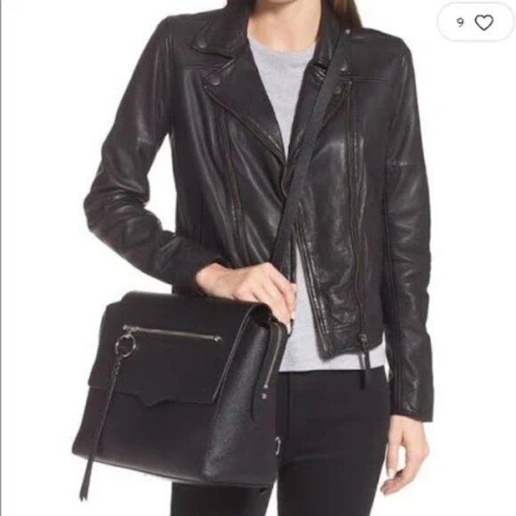 NWT - Rebecca Minkoff - Gabby Messenger Backpack - Black - Picture 6 of 12